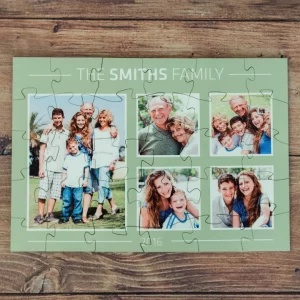 El Puzzle personalizado con fotografía es el regalo perfecto para sorprender y emocionar. Personalízalo con tus imágenes o textos favoritos, elige el tamaño y número de piezas, y crea un recuerdo único lleno de diversión y significado.
