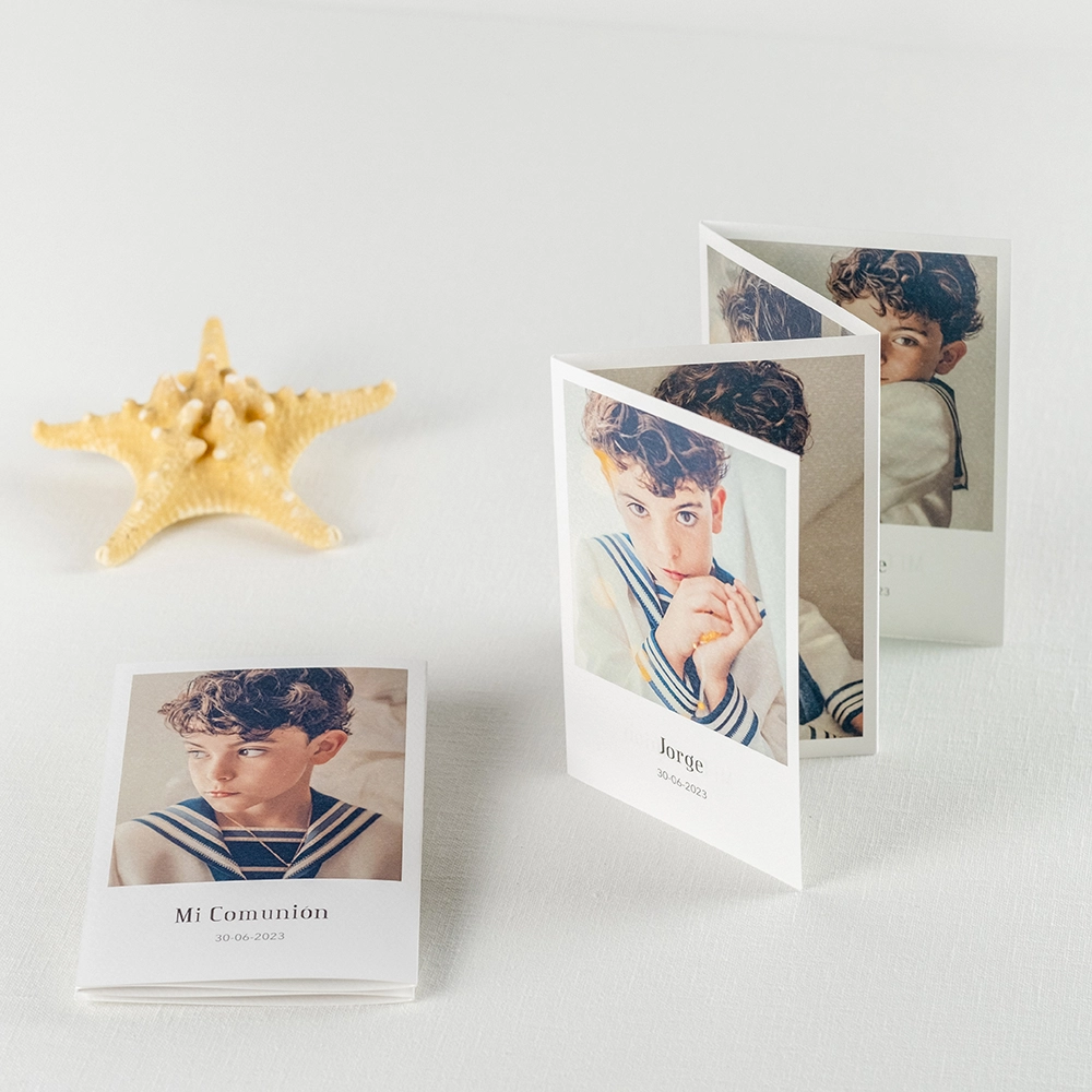 Paper Folio Armonía (pack de 4) — Acordeón de fotos impreso en True White Matte con tus fotografías personalizadas.