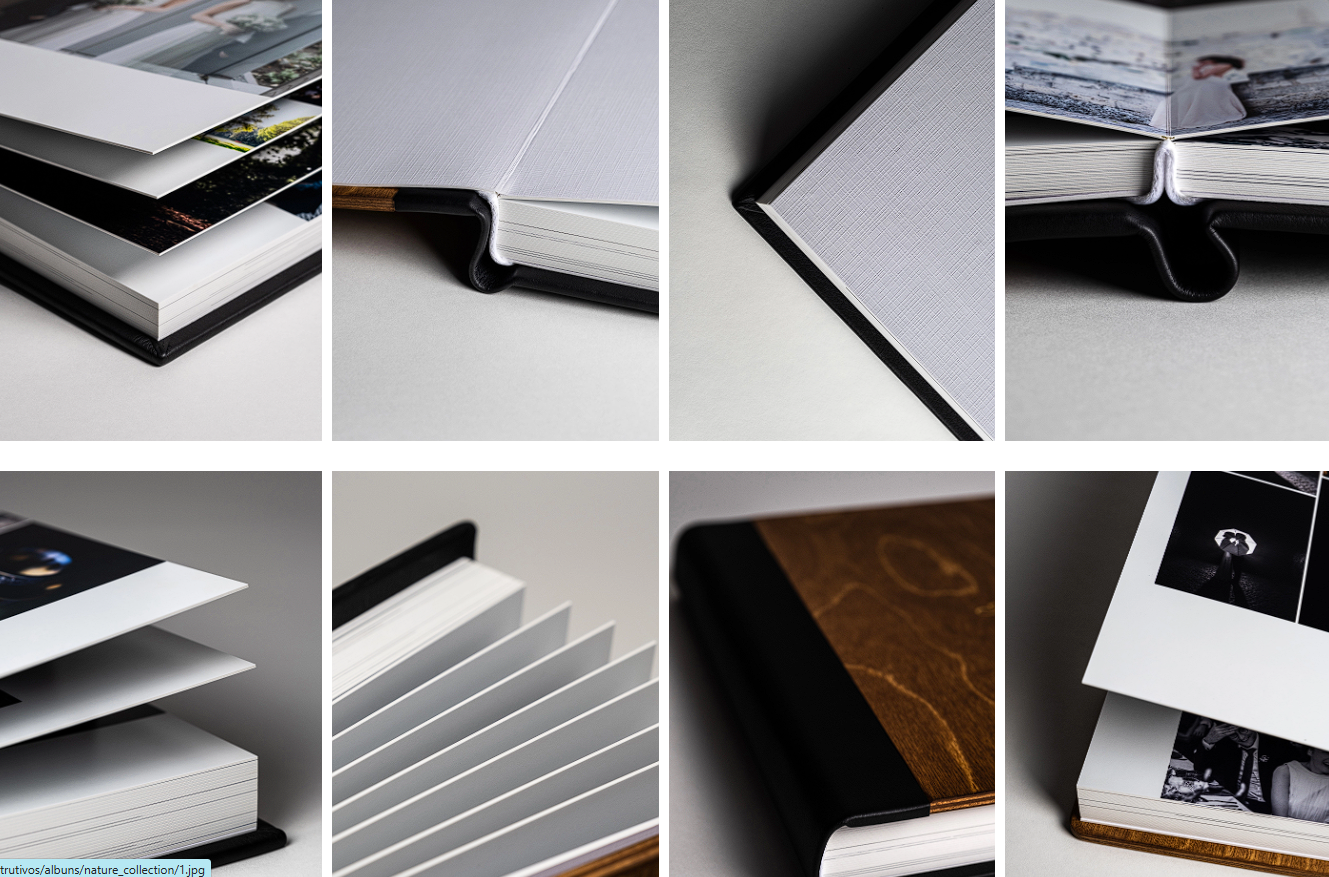 El Álbum de Fotos de Boda Personalizado con Cubierta de Madera Natural combina la calidez de los materiales nobles con un acabado profesional y duradero.