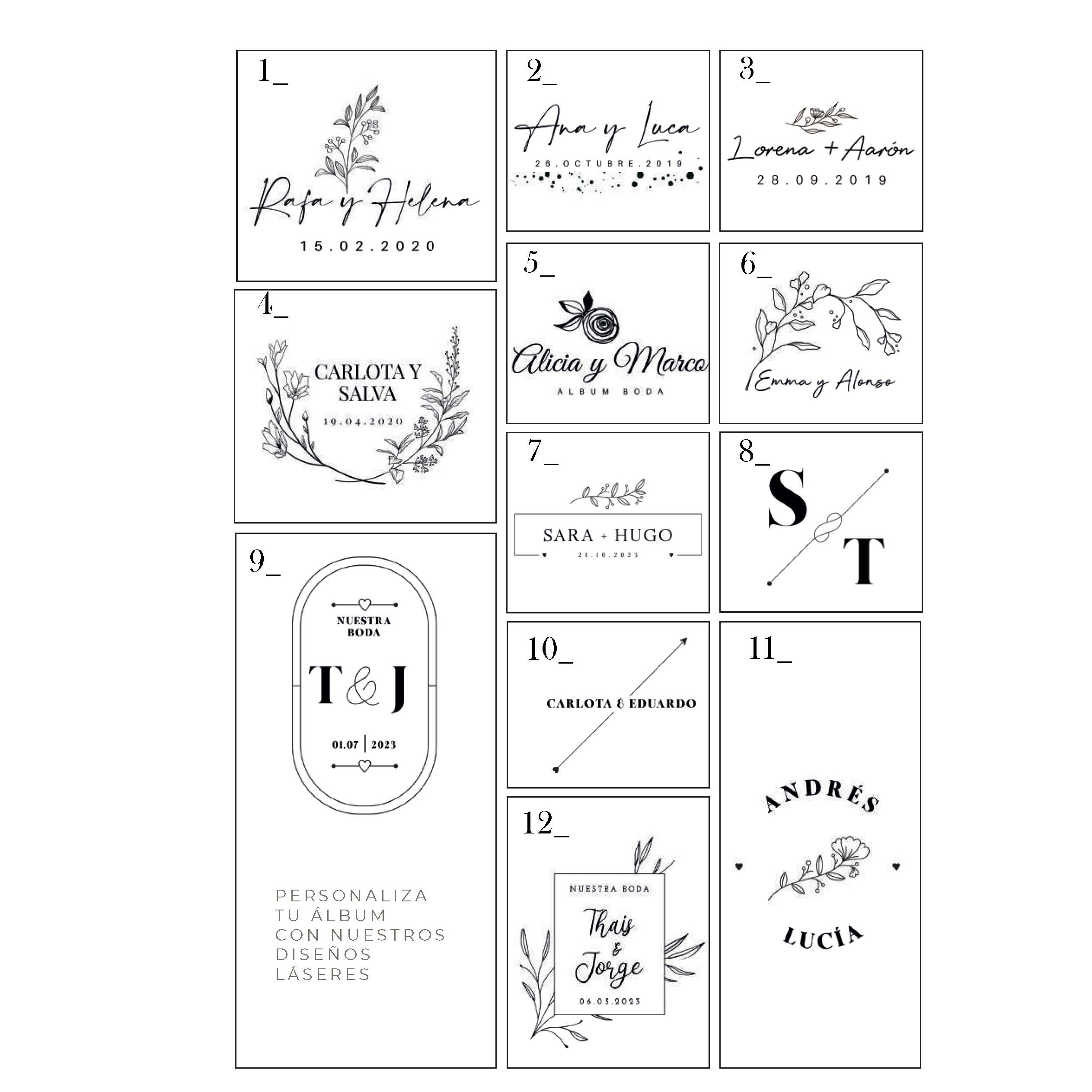 El Álbum de Fotos de Boda Personalizado con Diseño Vintage combina elegancia clásica y personalización.