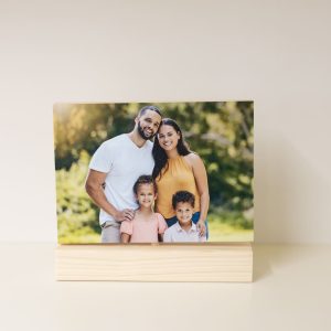 Marco de Madera Giratorio Personalizado. Perfecto como regalo para el Día de la Madre, Día del Padre, parejas, familias o abuelos.