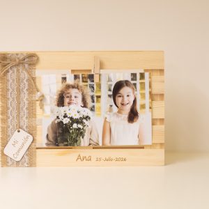 Marco único en forma de palet para Primera Comunión.