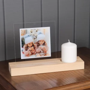 Marco de Fotos Personalizado con Vela