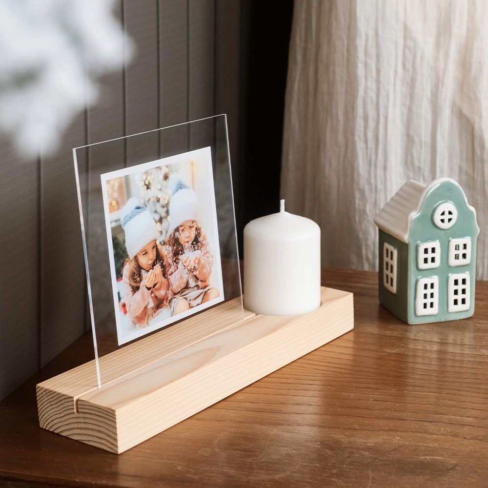 Marco de Fotos Personalizado con Vela